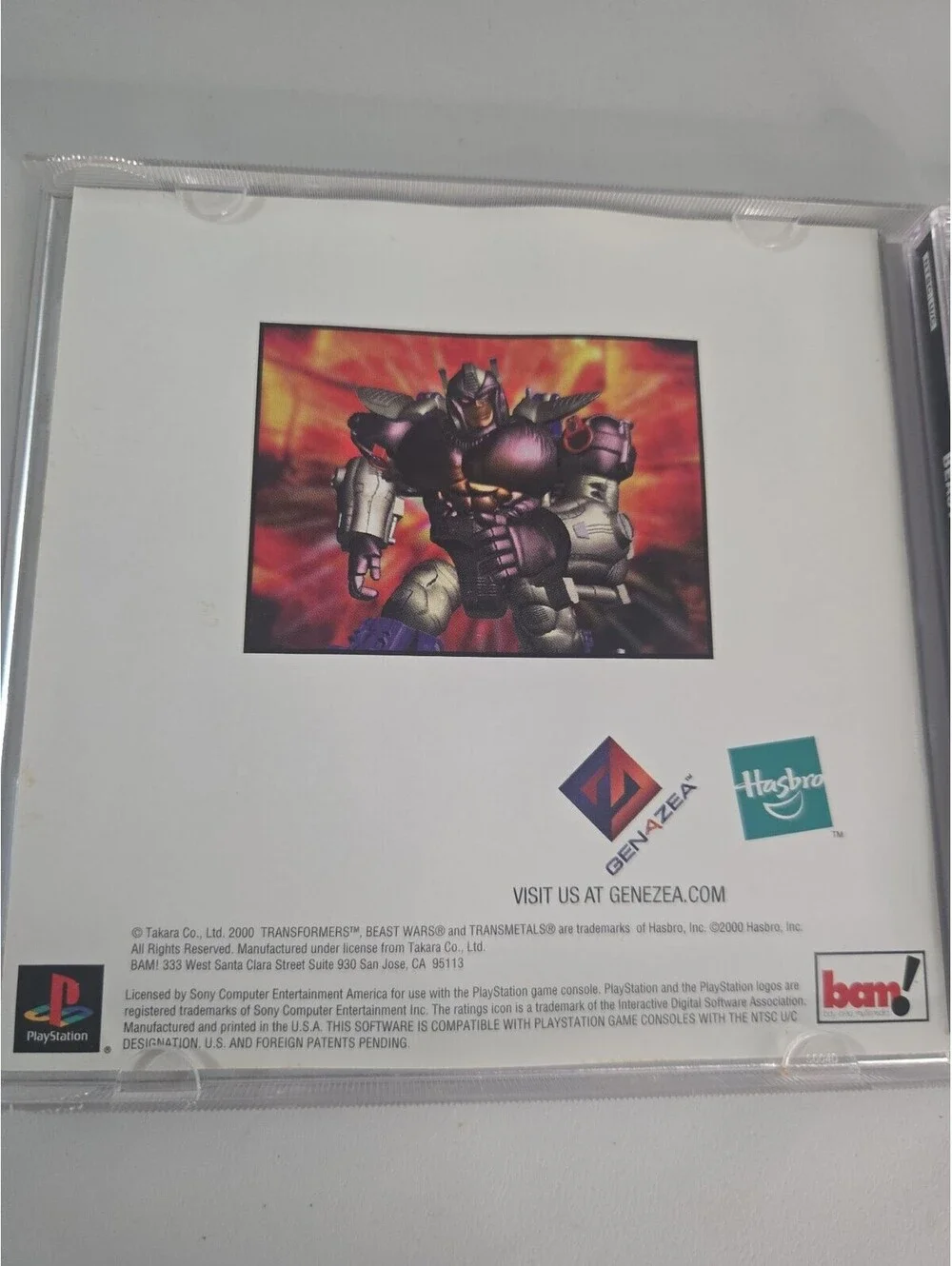 Transformers Beast Wars Transmetals Sony PlayStation 1 Complete In Box